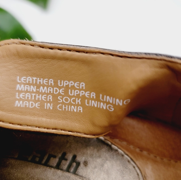 Earth Leather Wedge Heels | Wide 9½ - Picture 8 of 10